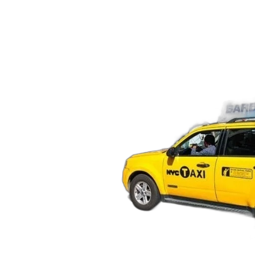 car, staff, yellow, nyc transparent PNG cut-out