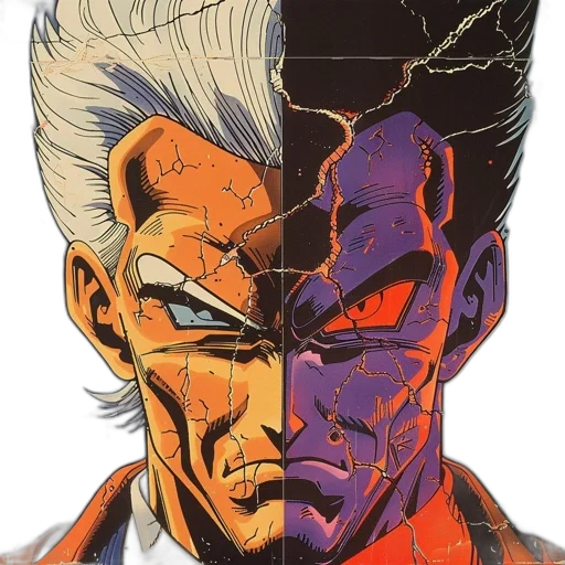 face, mask, comic book art, concept art transparent PNG cut-out