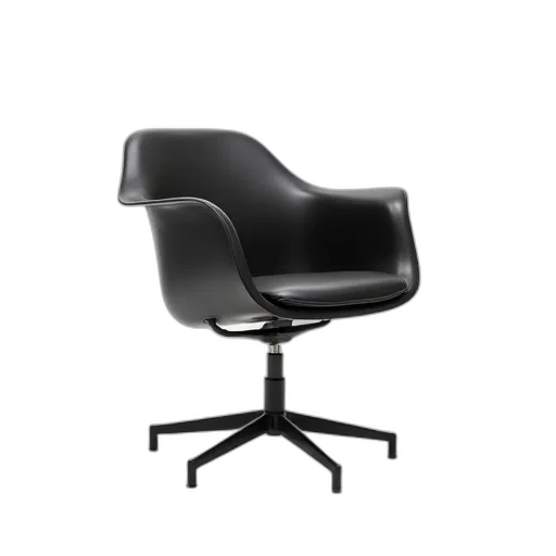 furniture, 3d render, black, model transparent PNG cut-out