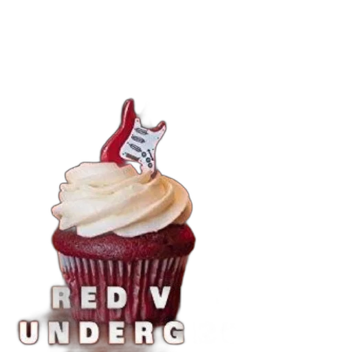 food, 3d render, cupcake, red transparent PNG cut-out