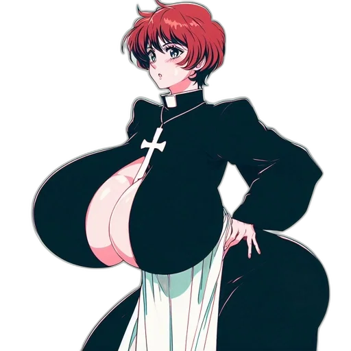 dress, jacket, staff, concept art transparent PNG cut-out