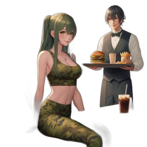 food, dress, creature, concept art transparent PNG cut-out