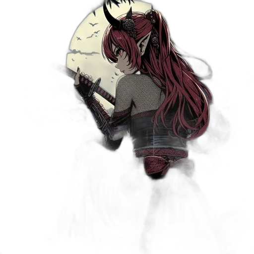 mask, creature, staff, jacket transparent PNG cut-out