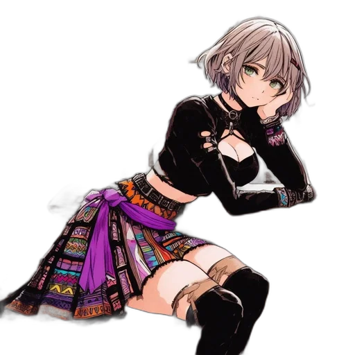 dress, weapon, jacket, staff transparent PNG cut-out
