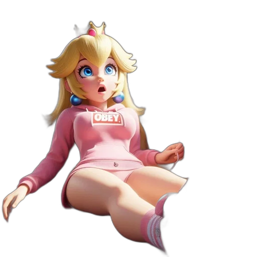 dress, crown, 3d render, concept art transparent PNG cut-out
