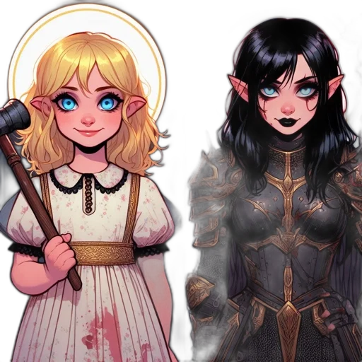 fantasy art, concept art, comic book art, pixel art transparent PNG cut-out