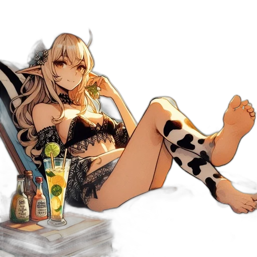 dragon, dress, food, fantasy art transparent PNG cut-out