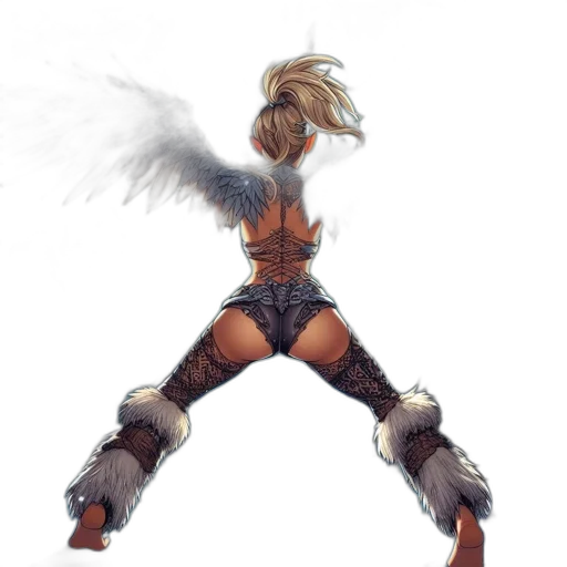 weapon, dragon, hair, sword transparent PNG cut-out