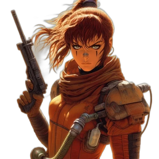 weapon, concept art, comic book art, fantasy art transparent PNG cut-out