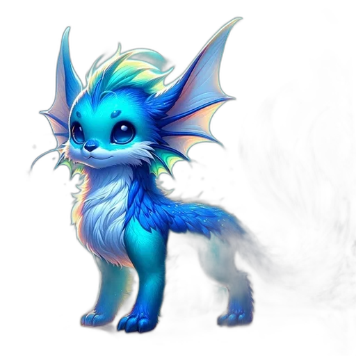 dragon, staff, creature, fantasy art transparent PNG cut-out