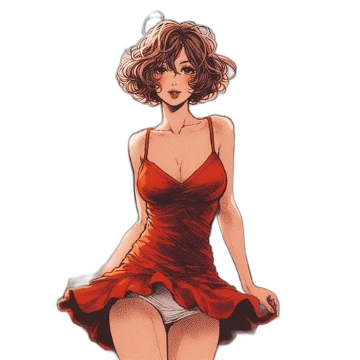 dress, crown, flower, watercolor transparent PNG cut-out