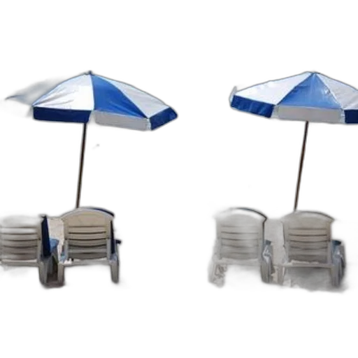 umbrella, furniture, 3d render, concept art transparent PNG cut-out