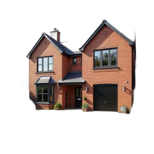 building, 3d render, photorealistic, bedrooms transparent PNG cut-out
