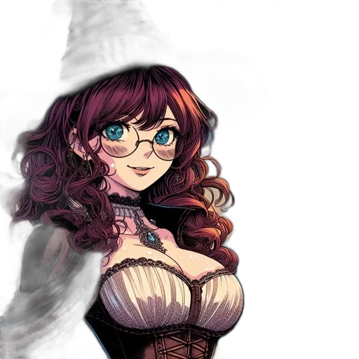 dress, hat, crown, staff transparent PNG cut-out