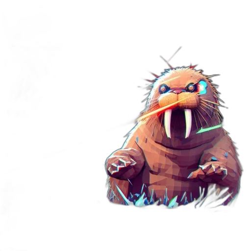 creature, animal, concept art, pixel art transparent PNG cut-out