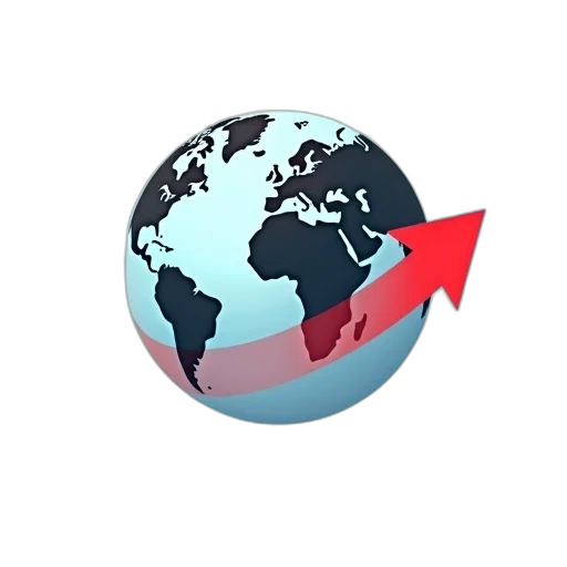 staff, 3d render, stylized, globe transparent PNG cut-out