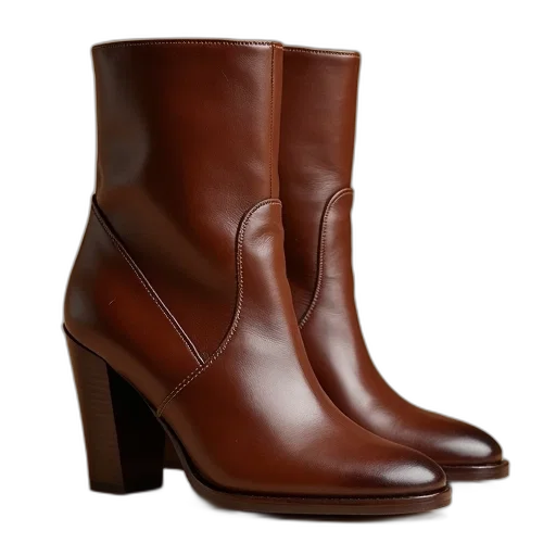 shoes, leather, ankle, boots transparent PNG cut-out