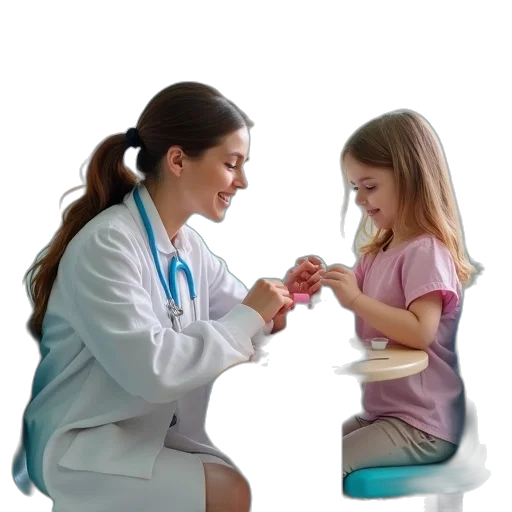 children, play, toy, doctor transparent PNG cut-out