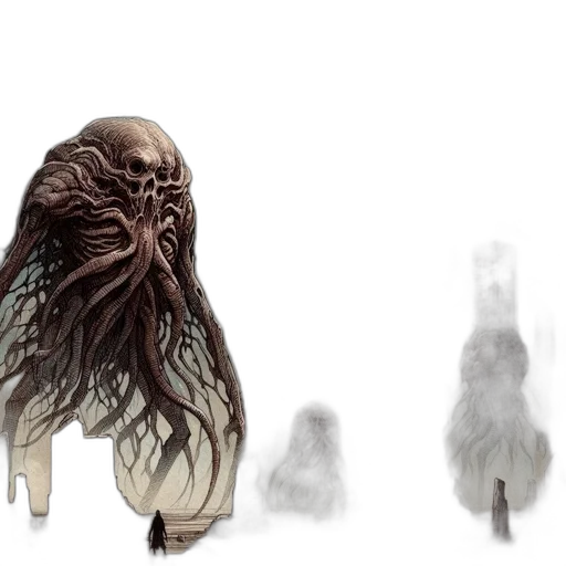 creature, hair, mask, animal transparent PNG cut-out