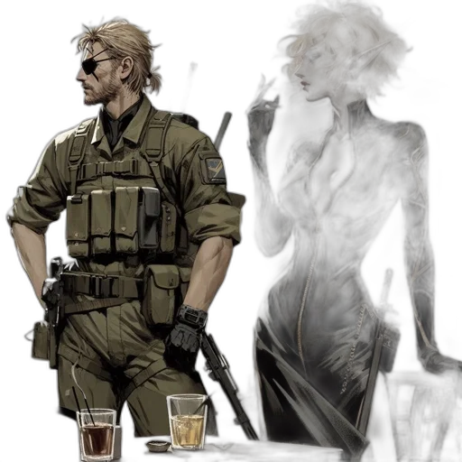 weapon, concept art, cyberpunk, comic book art transparent PNG cut-out