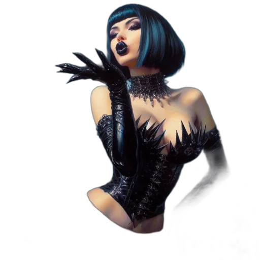 dress, jewelry, mask, concept art transparent PNG cut-out