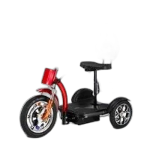 red, electric, tricycle, seat transparent PNG cut-out