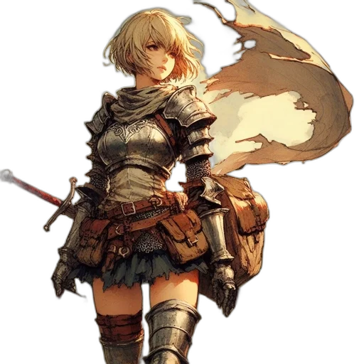 sword, weapon, staff, fantasy art transparent PNG cut-out