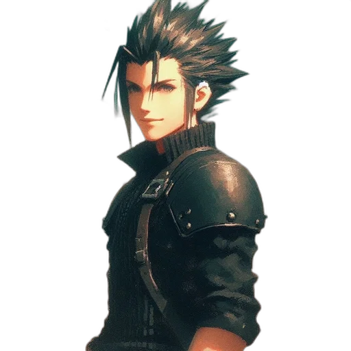 jacket, staff, hair, face transparent PNG cut-out