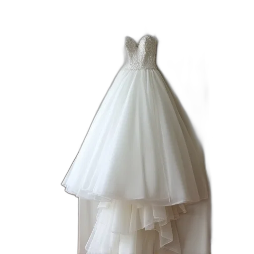 dress, crown, jacket, 3d render transparent PNG cut-out