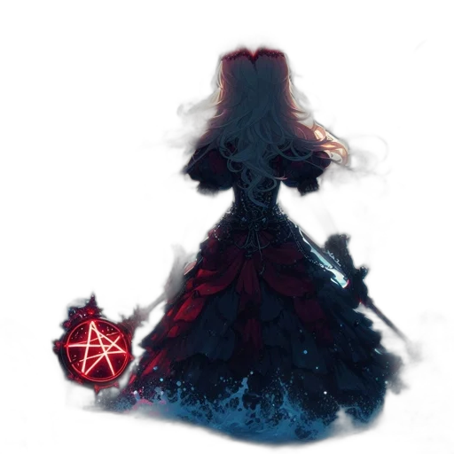 dress, crown, staff, mask transparent PNG cut-out