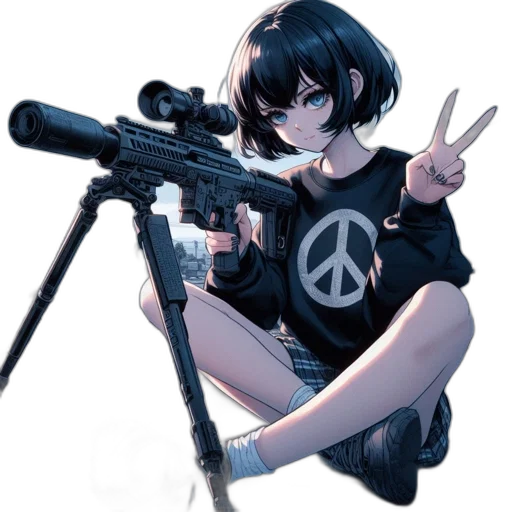 weapon, jacket, animal, staff transparent PNG cut-out