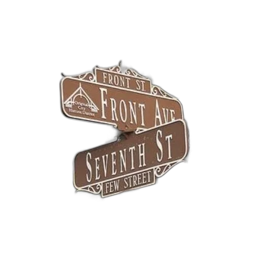 forest, street, sign, intersection transparent PNG cut-out