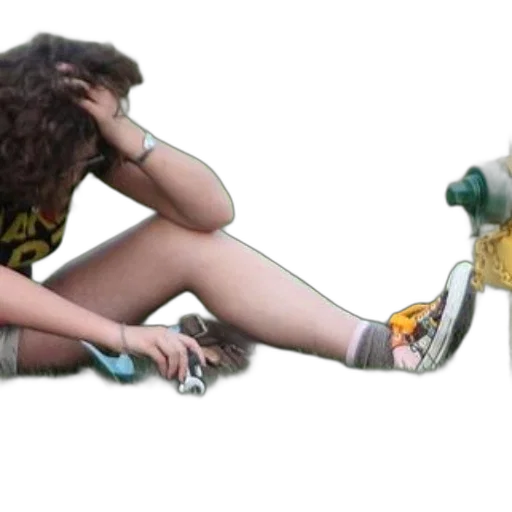 shoes, jewelry, hair, creature transparent PNG cut-out