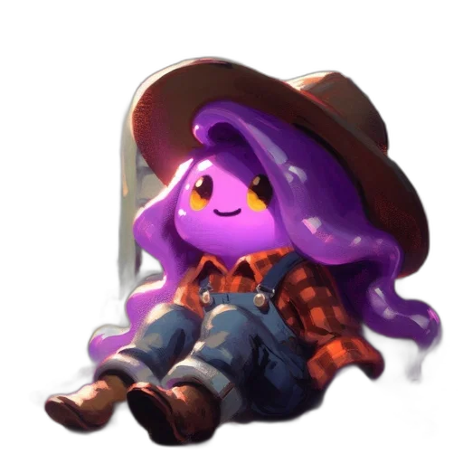 hat, staff, creature, weapon transparent PNG cut-out