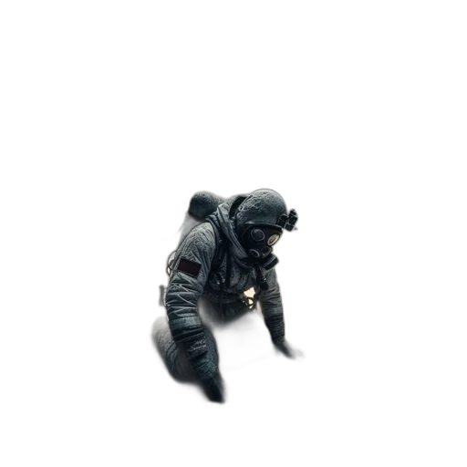 creature, robot, jacket, mask transparent PNG cut-out