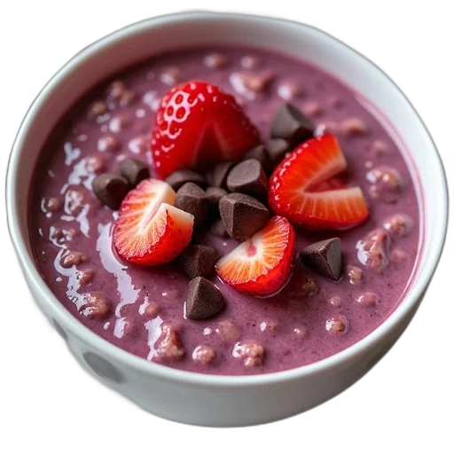 food, photorealistic, bowl, berry transparent PNG cut-out