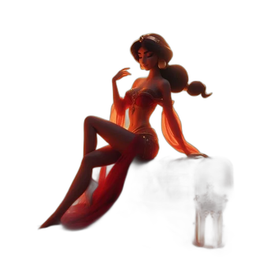 dress, staff, hair, bottle transparent PNG cut-out