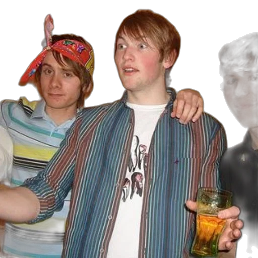 hat, jacket, face, bottle transparent PNG cut-out