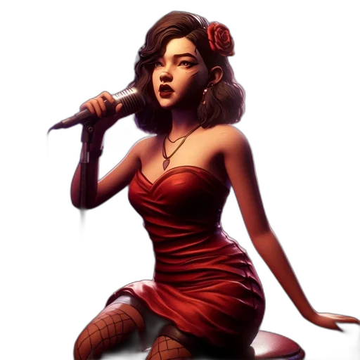 dress, staff, concept art, fantasy art transparent PNG cut-out