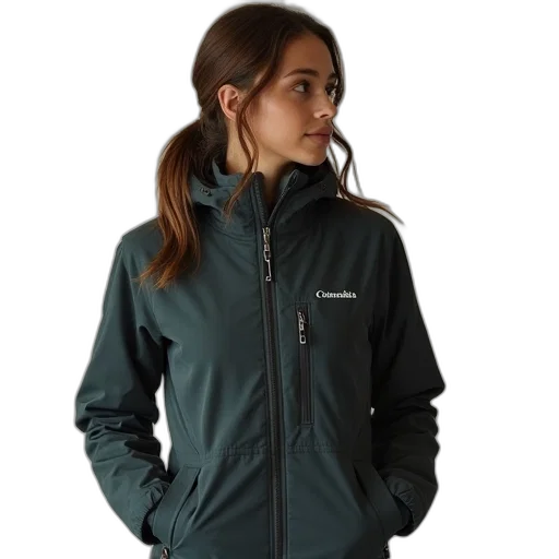 jacket, staff, green, columbia transparent PNG cut-out