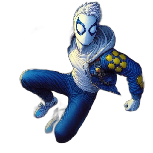 mask, jacket, comic book art, concept art transparent PNG cut-out