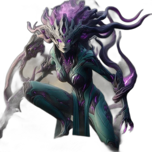 creature, mask, dragon, hair transparent PNG cut-out