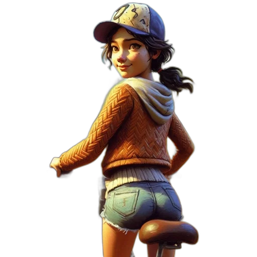 hat, staff, jacket, face transparent PNG cut-out