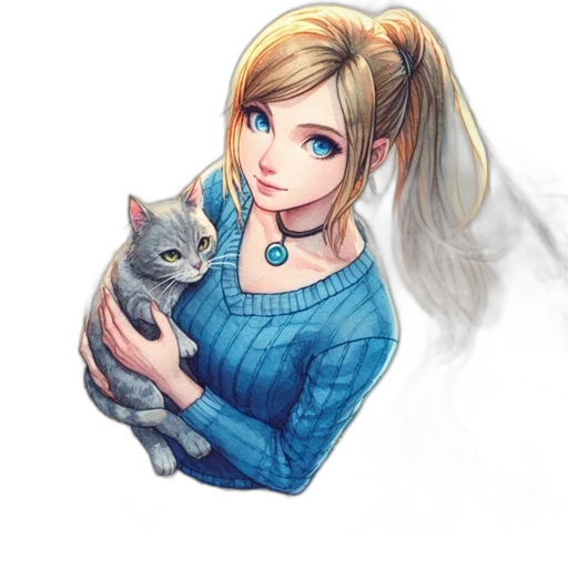 animal, dress, fantasy art, pixel art transparent PNG cut-out