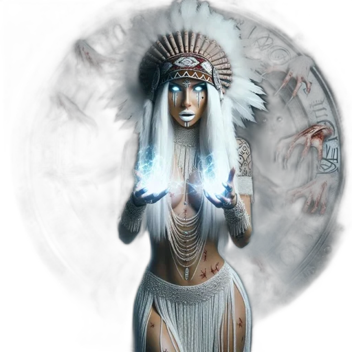 jewelry, mask, staff, fantasy art transparent PNG cut-out