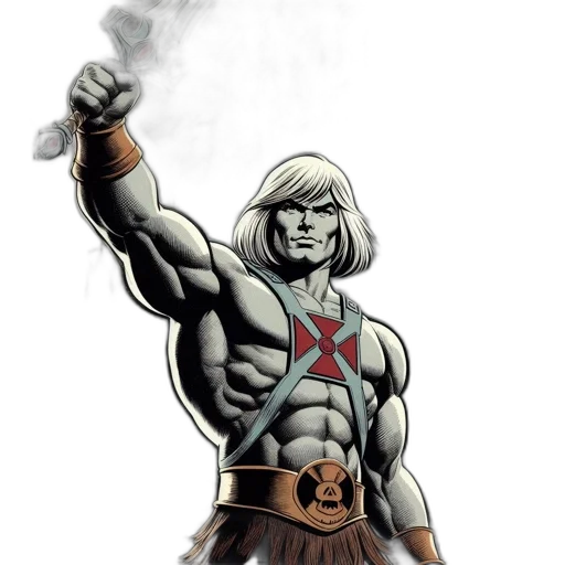 comic book art, concept art, fantasy art, armored transparent PNG cut-out