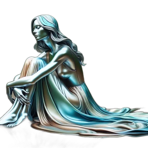 dress, jewelry, fantasy art, concept art transparent PNG cut-out