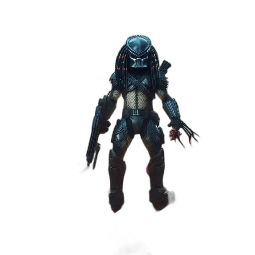 creature, robot, mask, staff transparent PNG cut-out