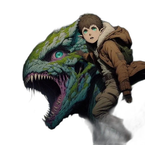dragon, creature, animal, mask transparent PNG cut-out