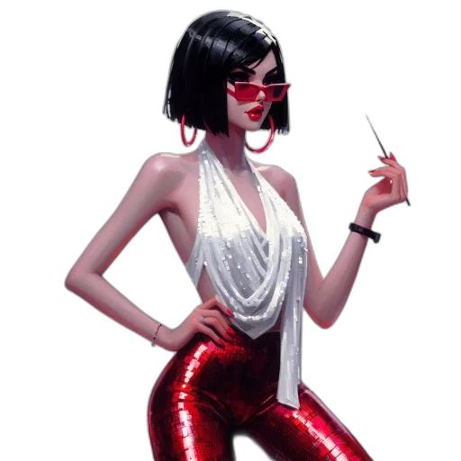concept art, comic book art, pixel art, cartoon transparent PNG cut-out